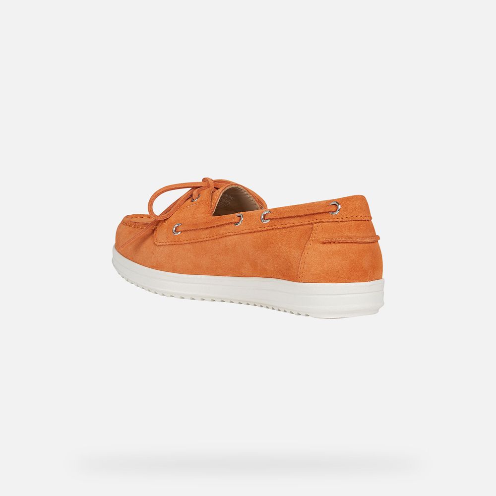 Geox Loafers Orange Genova - Geox Womens Shoes - ZGLMYJ192